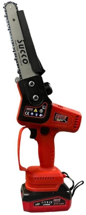 Αλυσοπρίονο Μπαταρίας 21V Brushless Sucko BC-2108 με Λάμα 20cm 2 Μπαταρίες 5Ah Βαλίτσα - Image 4