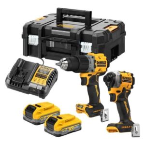 Σετ Κρουστικό Δραπανοκατσάβιδο Brushless 18V (DCD796) &ι Παλμικό Kατσαβίδι 18V (DCF887) Brushless 2×3,5Ah σε T-Stack Dewalt DCK2050S2T-QW