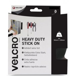 Ταινία αυτοκόλλητη μαύρη Velcro 5cmX2,5m HEAVY DUTY / Βαρέως τύπου 60245
