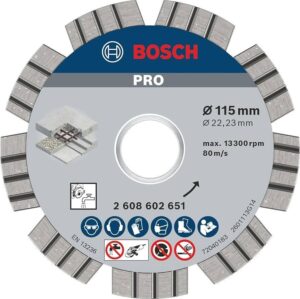 Bosch Διαμαντόδισκος Κοπής Μπετόν Best For Concrete 115mm 2608602651 Bosch