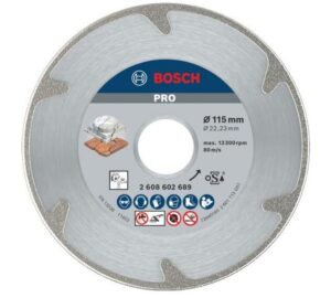 Δίσκος Bosch 115mm Διαμαντέ Μάρμαρο/PlexiGlass με Ψύγματα 2608602689
