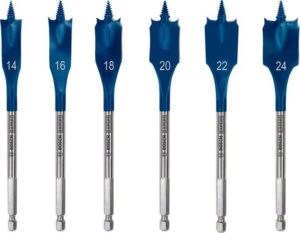 Σετ 6 Ξυλοτρύπανα Φτερού Φ14-16-18-20-22-24mm EXPERT Bosch 2608900332