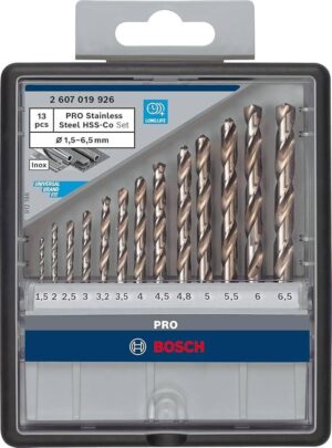 Σετ Τρυπάνια Μετάλλου HSS-Co 13τεμ. Robustline 1.5-6.5 Bosch 2607019926