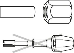 Τσοκ Bosch Ρούτερ Φ8 GOF1300/1400/2000 2608570105 - Image 3