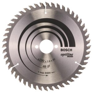 Δίσκος OptiLine 190x30 Z48 Ξύλου Bosch 2608640617