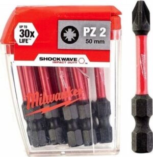Σετ Μύτες Shockwave Pz2x50mm 10τμχ Milwaukee Impact Duty 4932430866 - Image 1