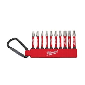 Σετ Carabiner Μυτες Βιδώματος 50mm Torx/ Ίσιο/Σταυρό10τμχ SHOCKWAVE Milwaukee 4932492939