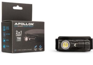 Φακός Αλουμινίου Επαναφορτιζόμενος 700Lumen 100m 2 σε 1 Apollon LIGHT 700L AP5507 - Image 4