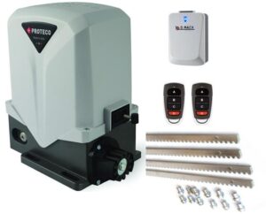 Μηχανισμός Γκαραζόπορτας Συρόμενης 500kg/250w MOVER 5 PROTECO Italy SET ( μοτερ + πλακέτα + 4m κρεμαρίερα + 2 κοντρόλ )