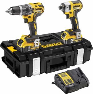 Σετ Κρουστικό Δραπανοκατσάβιδο Brushless 18V (DCD796) &ι Παλμικό Kατσαβίδι 18V (DCF887) Brushless 2x5.0Ah σε ToughSystem Dewalt DCK266P2-QW