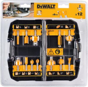 Σετ Κοπτικά Μαχαίρια Ρούτερ 12τμχ. 8mm Dewalt DT90016