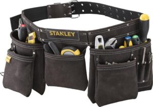 Ζώνη Εργαλείων Δερμάτινη Μαύρη Διπλή Stanley STST1-80113 - Image 3