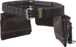 Ζώνη Εργαλείων Δερμάτινη Μαύρη Διπλή Stanley STST1-80113 - Image 4