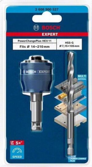 Προσαρμογείς συστήματος ποτηροπρίονων Multi Material Power Change 7.15 mm HSS-G Ø 7.15x105 Bosch 2608900527