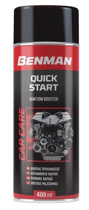 Σπρεϊ εκκινησης κινητήρων αιθέρας 400ml QUICK START Benman 28585