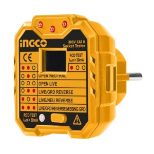 Όργανο ελέγχου ορθής καλωδίωσης πρίζας INGCO HESST30002