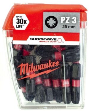 Σετ Μύτες Shockwave Pz3x25mm 25τμχ Milwaukee Impact Duty 4932430869