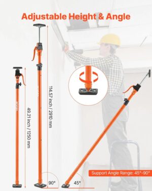 Τηλεσκοπικός Στύλος Στήριξης 116-290cm Vevor ZXKSCG49114IA7ZNI001V0 - Image 3