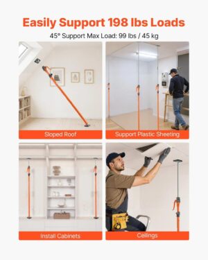 Τηλεσκοπικός Στύλος Στήριξης 116-290cm Vevor ZXKSCG49114IA7ZNI001V0 - Image 5
