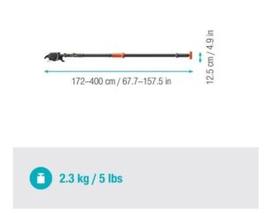 Κλαδευτήρι με κοντάρι τηλεσκοπικό 175 cm έως 400 cm StarCut Pro L 12081-20 - Image 3