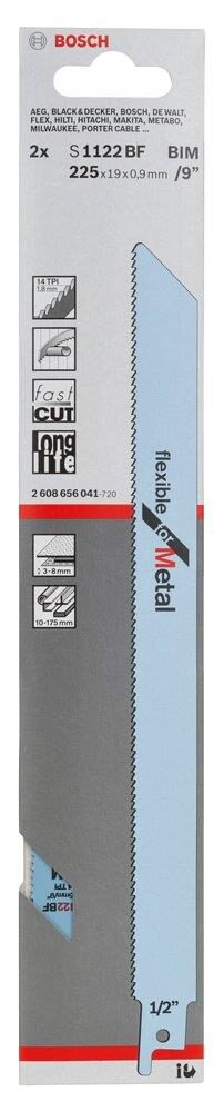 Λάμα Σπαθόσεγας Bosch Mετάλλου S1122BF 225mm 2τεμ 2608656041