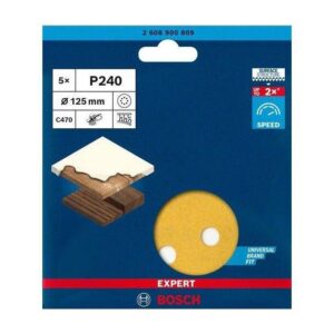 Φύλλα Έκκεντρου 125mm 5τεμ.P240 Best for Wood and Paint Expert Bosch 2608900809