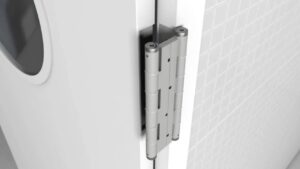 Μεντεσές Διπλής Κίνησης Με Επαναφορά Για 18Cm X 5Cm Έως 60Kg DA 180 A Μαύρο Justor 5934.09 - Image 3