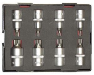 Καρυδάκια Set Πολύσφηνα Allen Spline 1/2΄ 8pcs FORCE K4086