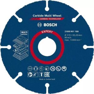 Δίσκος κοπής Carbide πολλαπλών υλικών 125mm Bosch 2608901189