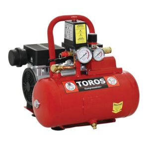 Αεροσυμπιεστής Μονομπλόκ 6LT/0,75HP OILFREE Brushless & Silent Toros 40150