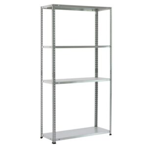 Μεταλλική Ραφιέρα Γαλβανιζέ Με 4 Ράφια 75x30x150 30kg Unimac 610413