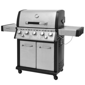 Ψησταριά Υγραερίου BBQ με 5 Καυστήρες, 1 Πλαινή Εστία & 1 Καυστήρα Infrared PREMIUM UNIMAC 661319