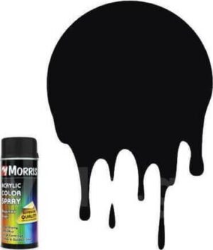 Σπρέι Βαφής Acrylic MAT Jet Black RAL 9005 400ml Benman 28528 - Image 3