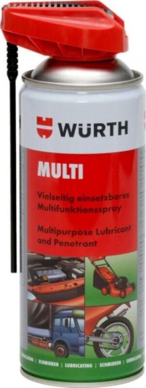 Σπρέι Λιπαντικό διεισδυτικό Multi Vario WURTH 5σε1 400ml διπλή κεφαλή 0893055400