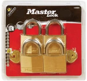 Λουκέτο Πέταλο με Ίδιο Κλειδί 30mm 4τμχ Masterlock 130EURQNOP - Image 3