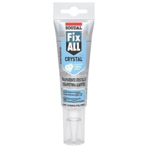 Σφραγιστικό συγκολλητικό υπερδιάφανο 125ml Soudal Fix All Crystal 132293