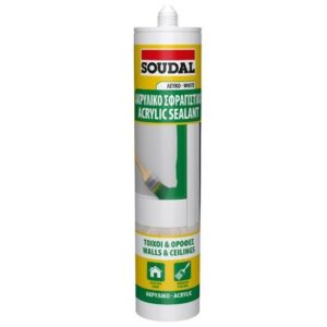 Ακρυλικός Στόκος 280ml Λευκός Soudal 166345