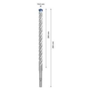 Τρυπάνι Τετράκοπο Bosch SDS plus-7X 14x200x265 mm 2608900121 - Image 3