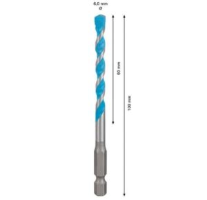 Τρυπάνι Expert HEX-9 Multi Construction 6x60x100 mm Bosch 2608900574 - Image 2