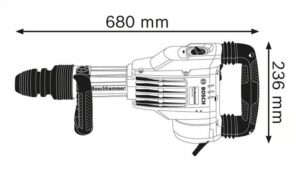 Κατεδαφιστικό Πιστολέτο 1700W 23J SDS-Max GSH 11 VC Bosch 0611336000 original Bosch - Image 3