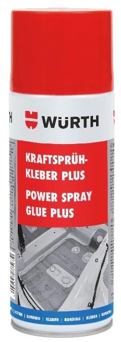 Σπρέι Κόλλας Glue Spray Plus 400ml Ισχυρή Ψεκαζόμενη (ταπετσαριας-ουρανού αυτοκινήτου) Wurth 0890100064