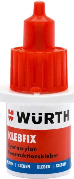Κυανοακρυλική Κόλλα Klebfix Ταχείας Δράσης 5gr Wurth 08930900