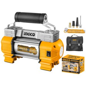 Αεροσυμπιεστής Αυτοκινήτου 12V 18Ah 110Psi Βαρέως Τύπου Ingco AAC2508