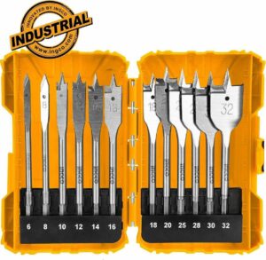 Τρυπάνια Φτερού Ξύλου AKDL1201 INGCO Set 12 τεμ