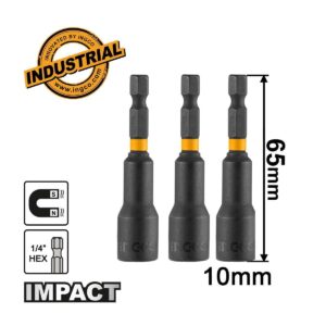 Μαγνητικά Καρυδάκια 10mm/3τμχ. Ingco AMN1031