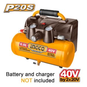 Αεροσυμπιεστής Αυτοκινήτου Μπαταρίας 2 x 20V (χωρίς μπαταρία και φορτιστή) Li-Ion SOLO INGCO CACLI2003