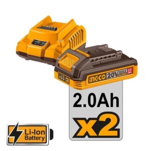 Κρουστικό Δραπανοκατσάβιδο Compact Μπαταρίας 20V Li-Ion 76Nm CIDLI20768E Ingco - Image 5