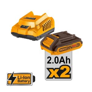 Κατσαβίδι Παλμικό Μπαταρίας 20V 2x2Ah Li-Ion 285Nm Ingco CIRLI2028E - Image 3