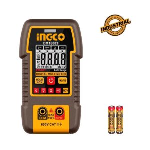 Ψηφιακό Πολύμετρο 600V True RMS με Μέτρηση AC/DC/ Αντίστασης/ NCV Ingco DM16003