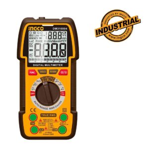 Ψηφιακό Πολύμετρο 1000V True RMS με Μέτρηση AC/DC/ Αντίστασης/ Χωρητικότητας/ Συχνότητας/ Kύκλος λειτουργίας/ Θερμοκρασίας/ NCV DM310004 Ingco